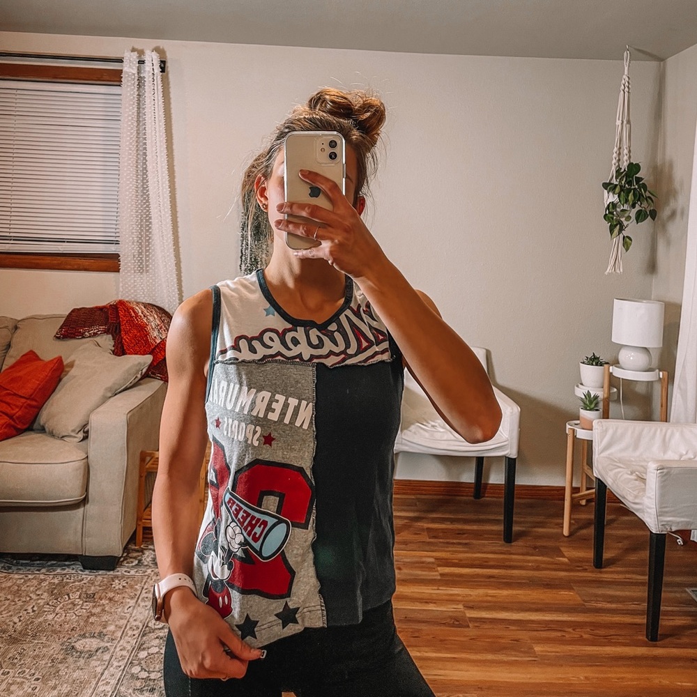 COPY - Vintage Mickey Mouse cheerleading tank top